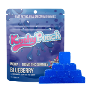 Kushy Punch Indica Blueberry Individual Gummies