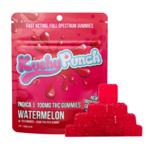 Kushy Punch Indica Watermelon Individual Gummies