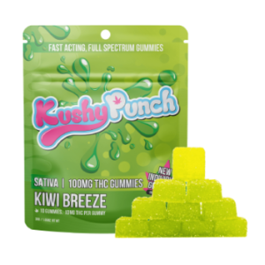 Kushy Punch Sativa Kiwi Breeze New Individual Gummies