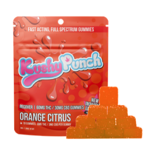 Kushy Punch Recover 2:1 Orange Citrus Individual Gummies