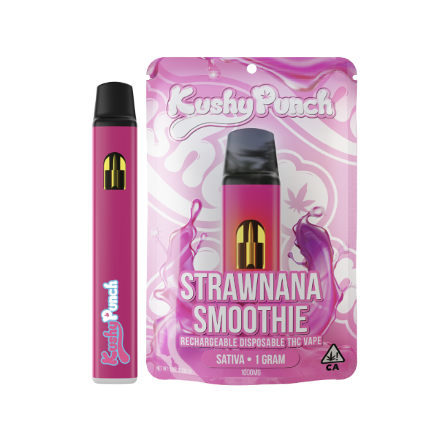 Kushy Punch Strawnana Smoothie Disposable Vape