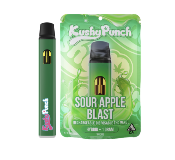 Kushy Punch Sour Apple Blast Disposable Vape Pen