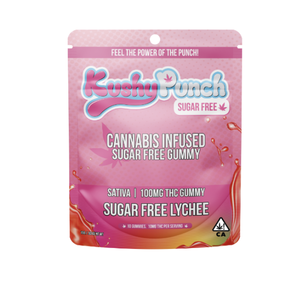 Kushy Punch Sugar Free Lychee Original Gummies