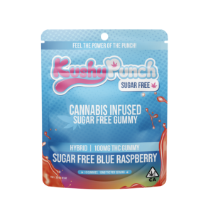 Kushy Punch Sugar Free Blue Raspberry Original Gummies